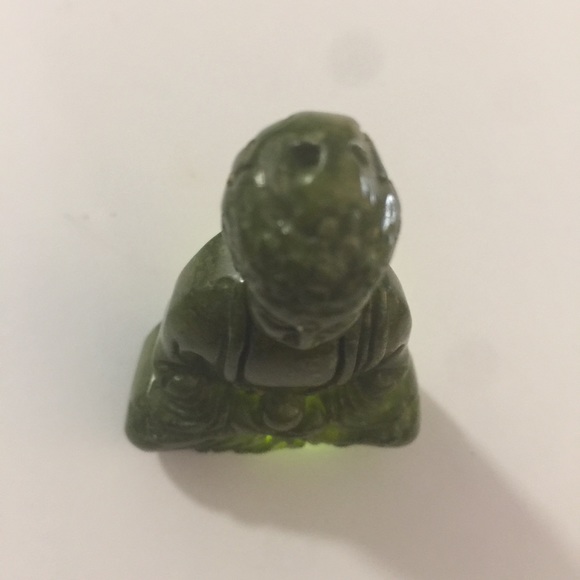 Hand Carved Buddha Pendant with drilled Hole - Picture 2 of 14